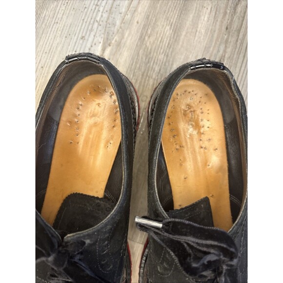 Fratelli Rossetti Women’s Black  Leather  Suede Loafer Size 38.5 (7.5) MSRP $300 - Picture 8 of 16